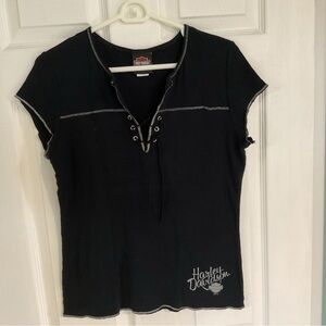 Women's Harley Davidson 100% cotton vintage top Melbourne Fl 2007 Sz.L-XL tag=XL